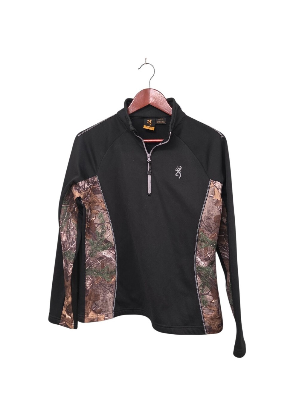 Browning Quarter Zip Pullover Boys Size Large Hunting Season Outdoor Utility